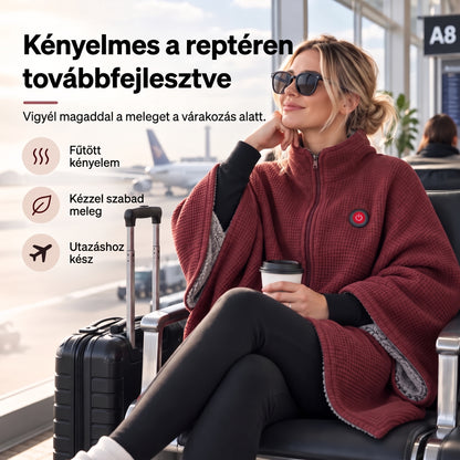 🔥 Viselhető elektromos melegítő takaró – 15 mp alatt felmelegszik, 3 hőfokozat, USB-csatlakozás 🔥 Könnyű, nem csúszkál le, és szabadon hagyja a kezed – otthonra, irodába és utazáshoz 🛋️