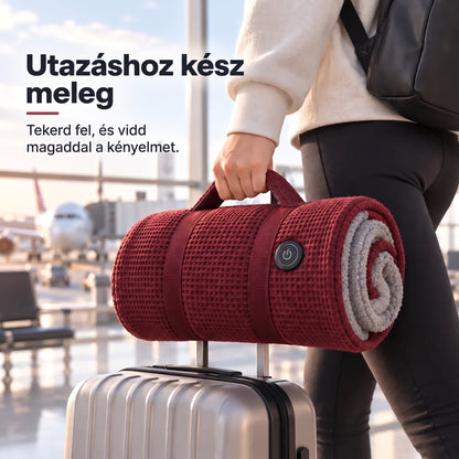 🔥 Viselhető elektromos melegítő takaró – 15 mp alatt felmelegszik, 3 hőfokozat, USB-csatlakozás 🔥 Könnyű, nem csúszkál le, és szabadon hagyja a kezed – otthonra, irodába és utazáshoz 🛋️