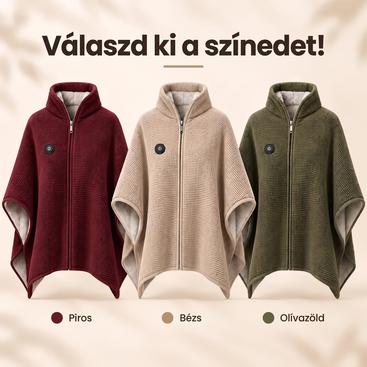 🔥 Viselhető elektromos melegítő takaró – 15 mp alatt felmelegszik, 3 hőfokozat, USB-csatlakozás 🔥 Könnyű, nem csúszkál le, és szabadon hagyja a kezed – otthonra, irodába és utazáshoz 🛋️